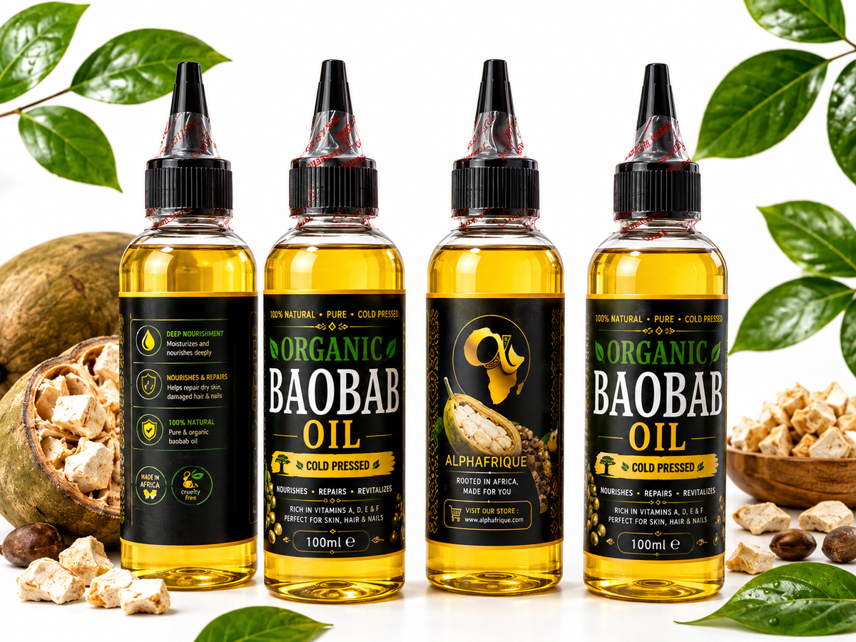 African Baobab Seed Oil – 100% Pure Cold-Pressed Beauty Oil