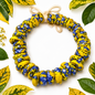 African Sun & Sapphire Artisan Wrist Beads