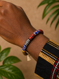 Tribal Heritage Painted Bead Bracelet