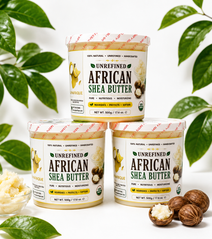 Pure African Shea Butter – Food-Grade & Natural Body Care, 500g