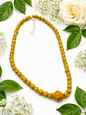 Golden Savannah Statement Beaded Necklace