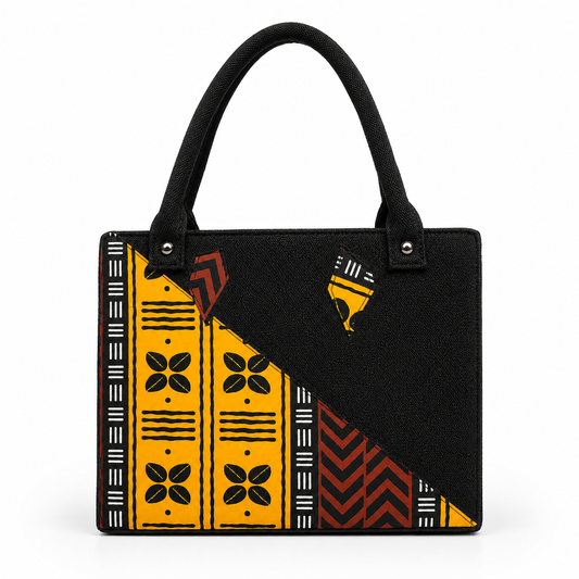 Ladies hand bag, African print fabric