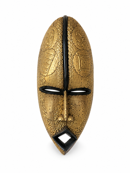 Golden wall mask