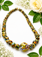 Tropical Mosaic Statement Beaded Necklace
