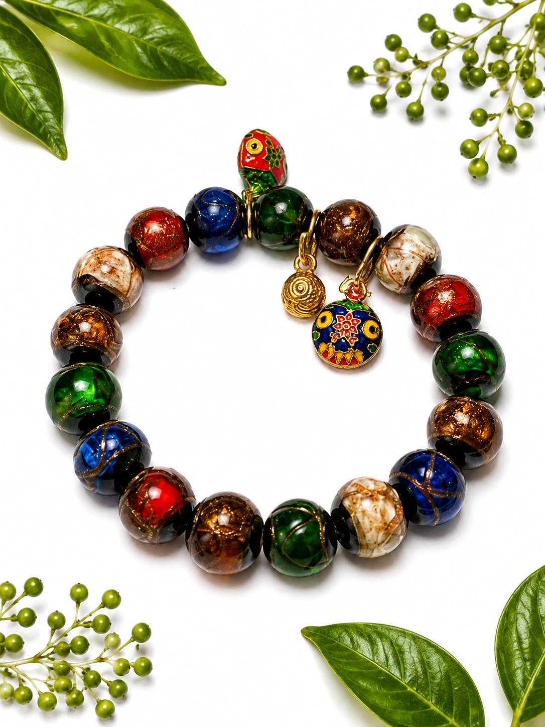 Earth & Color Duo – Tiger Eye & Multicolor Wrist Bead Set