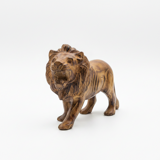 Gyinayie, table top carved lion
