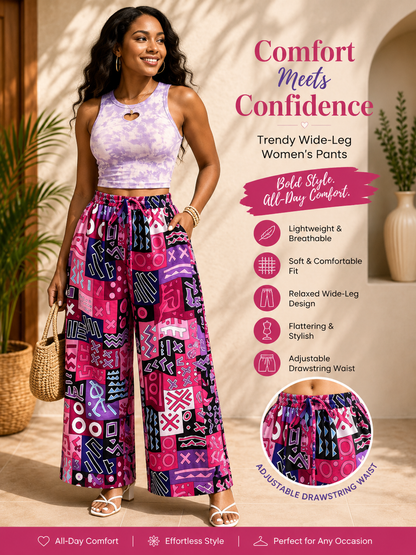 No. 4 African Print Palazzo Pants