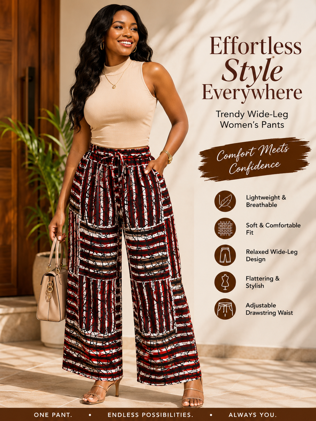 No. 5 African Print Palazzo Pants