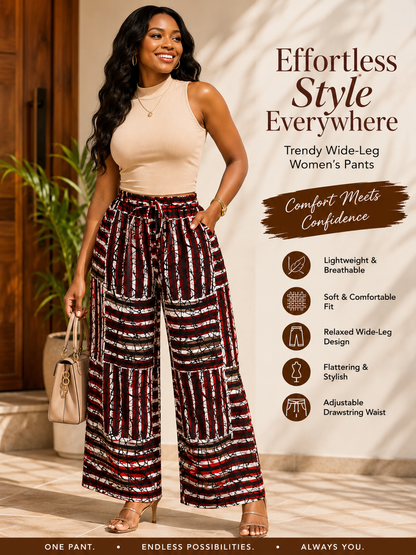 No. 5 African Print Palazzo Pants