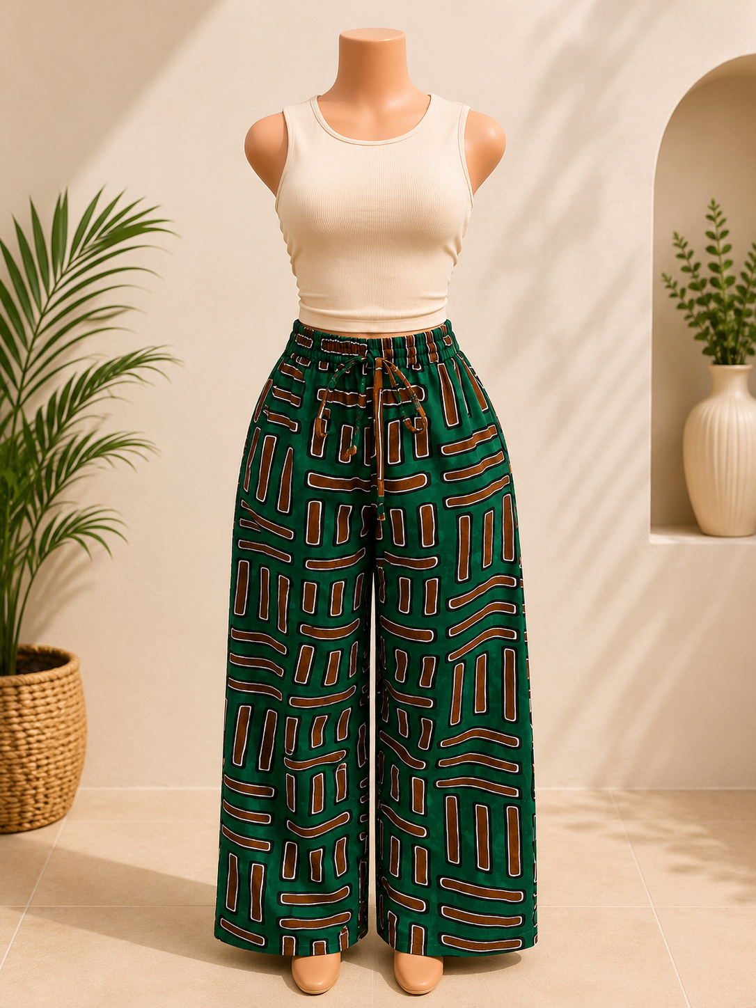 No. 6 African Print Palazzo pants