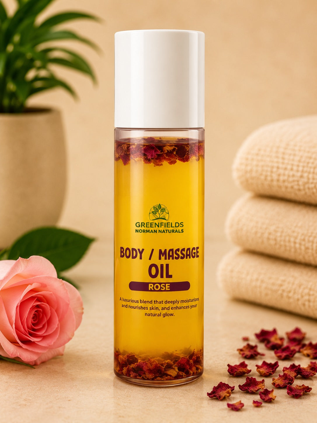 Greenfields Rose Body & Massage Oil